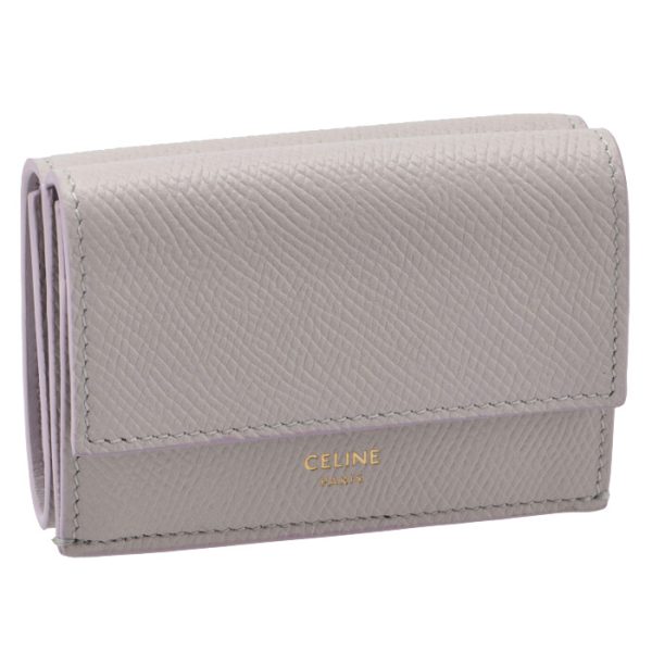 10e603bel32lg CELINE Trifold Mini Wallet Folded Wallet Lavender Gray