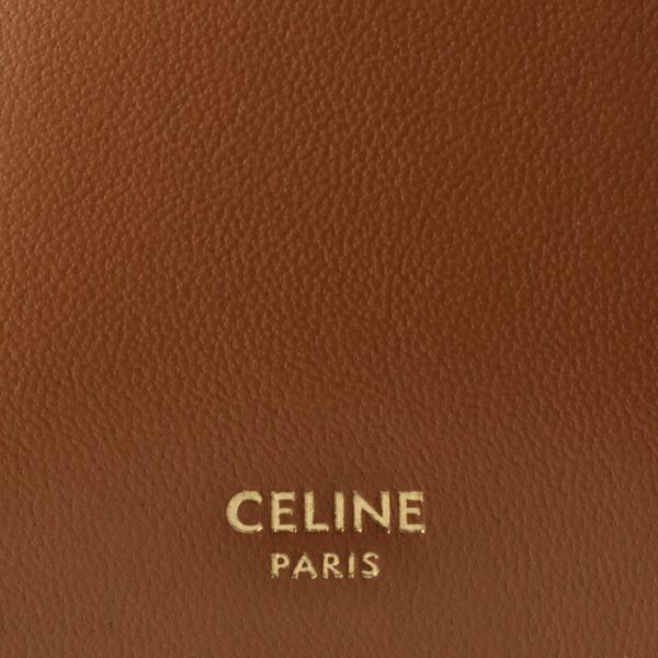 10f683clo04lu 4 CELINE Shoulder Phone Case Mobile Pouch Tan Brown