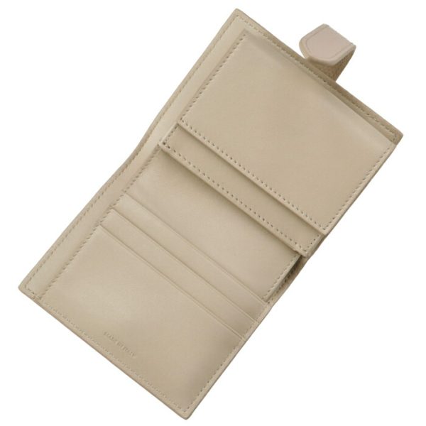 10h263bru03lw 4 CELINE Bifold Small Strap Wallet Beige