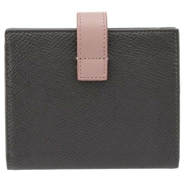 10h263bru10gv 2 CELINE Bifold Small Strap Wallet Bicolor GrayPink