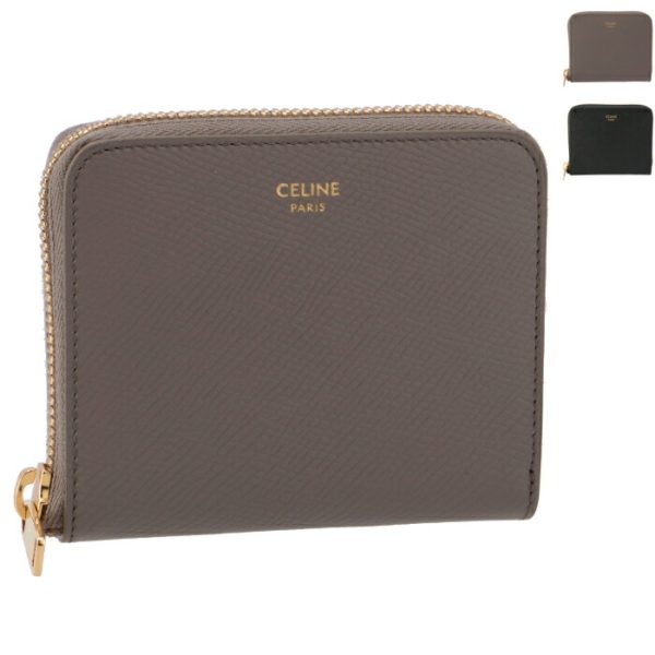 10l203bel Celine Small Zip Round Bifold Wallet Bag