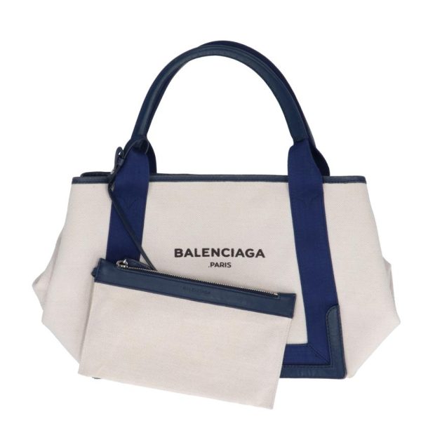 11027 1 Balenciaga Navy Cabas S Bag Black