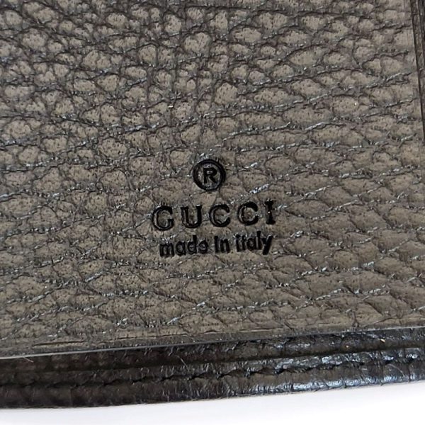 1105 4 GUCCI Marmont Key Case Leather Black