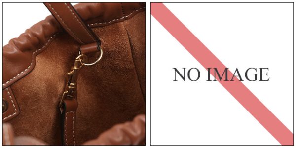 11101 3du3 04lu 3 CELINE Small Hippo Drawstring Cuile Triomphe Tote Tan Brown