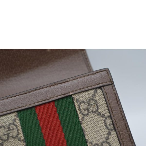 11132 9 Gucci Ophidia GG Supreme Compact Wallet