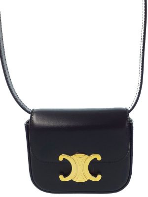 1124096790016 Loewe Leather Handbag Black