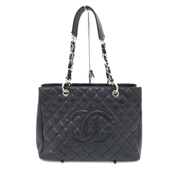 11396 1 Chanel Reprint Chain Tote Bag Caviar Skin