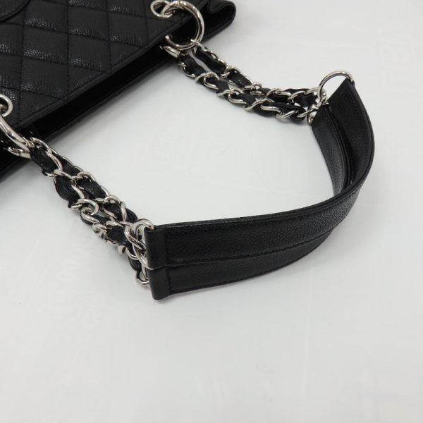 11396 4 Chanel Reprint Chain Tote Bag Caviar Skin