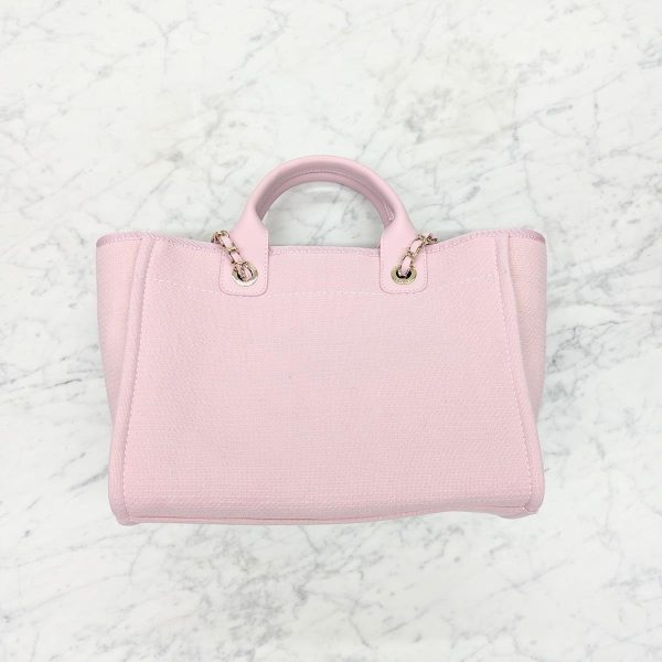 113 03 Chanel Deauville Pink Shopping Bag