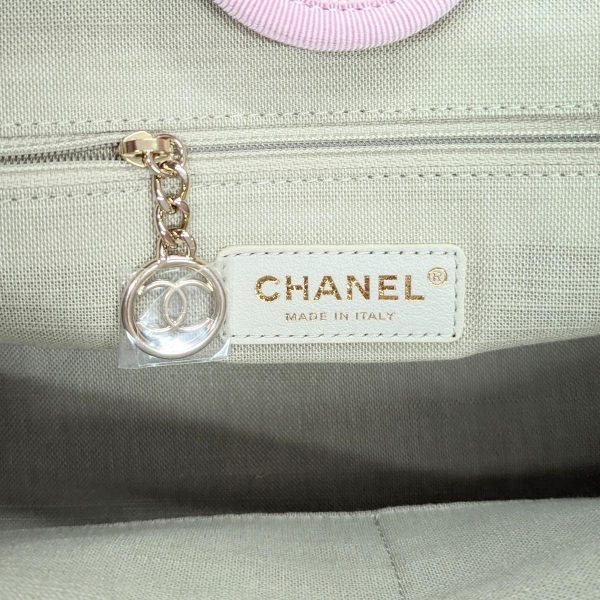 113 13 Chanel Deauville Pink Shopping Bag