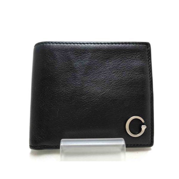 11468 1 Gucci Leather Bifold Wallet Black