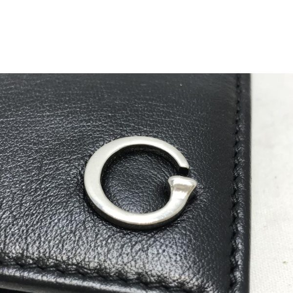 11468 6 Gucci Leather Bifold Wallet Black