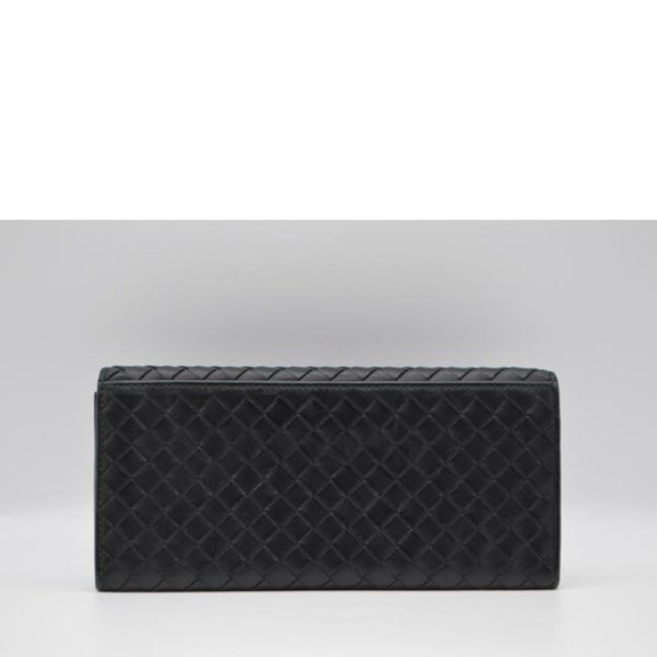 11470 2 Bottega Veneta Intrecciato Leather Long Wallet Bill Holder