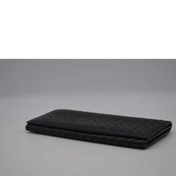 11470 3 Bottega Veneta Intrecciato Leather Long Wallet Bill Holder