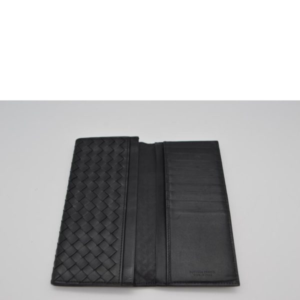 11470 4 Bottega Veneta Intrecciato Leather Long Wallet Bill Holder