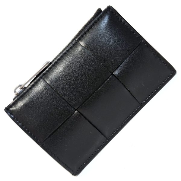 1151 1 Bottega Veneta Maxi Intrecciato Coin Case Leather Black