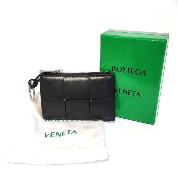 1151 9 Bottega Veneta Maxi Intrecciato Coin Case Leather Black