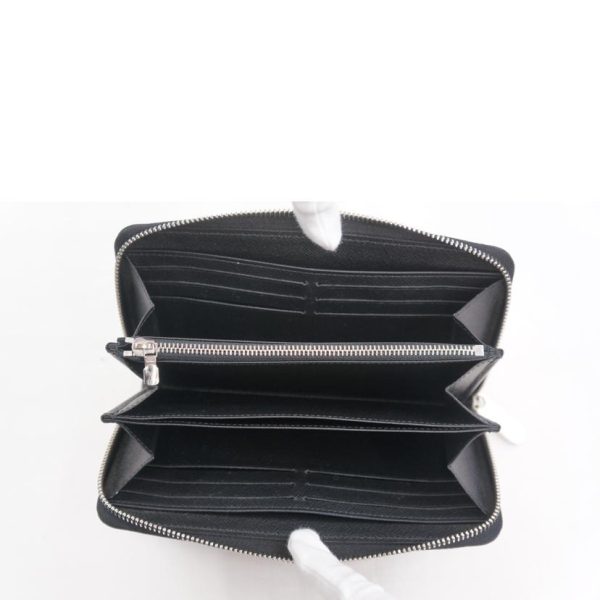 11607 4 Louis Vuitton Zippy Wallet Epi Noir Black