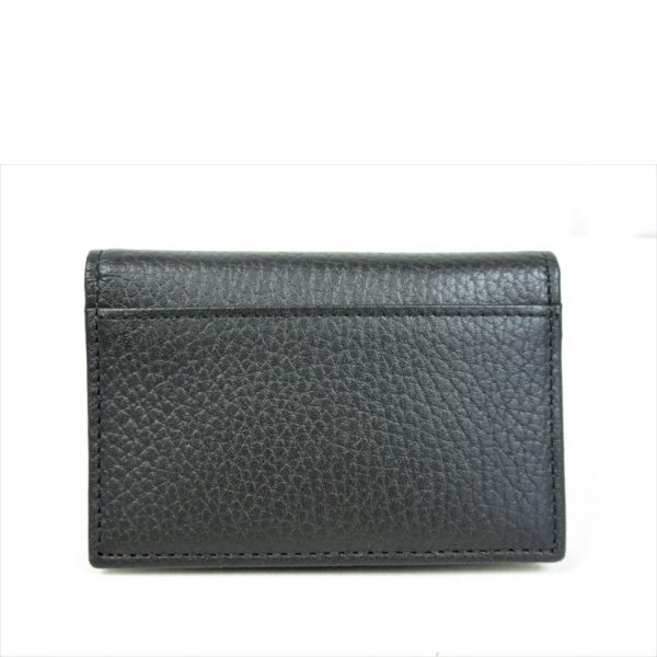 11637 2 Gucci GG Marmont Leather Card Case Black