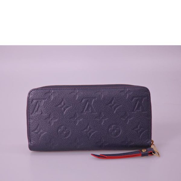 11640 2 Louis Vuitton Zippy Wallet Monogram Emprunte Marine Rouge