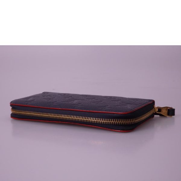 11640 3 Louis Vuitton Zippy Wallet Monogram Emprunte Marine Rouge