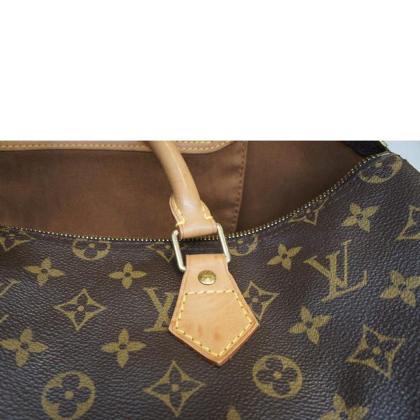 11713 10 Louis Vuitton Speedy 35 Monogram Handbag Brown