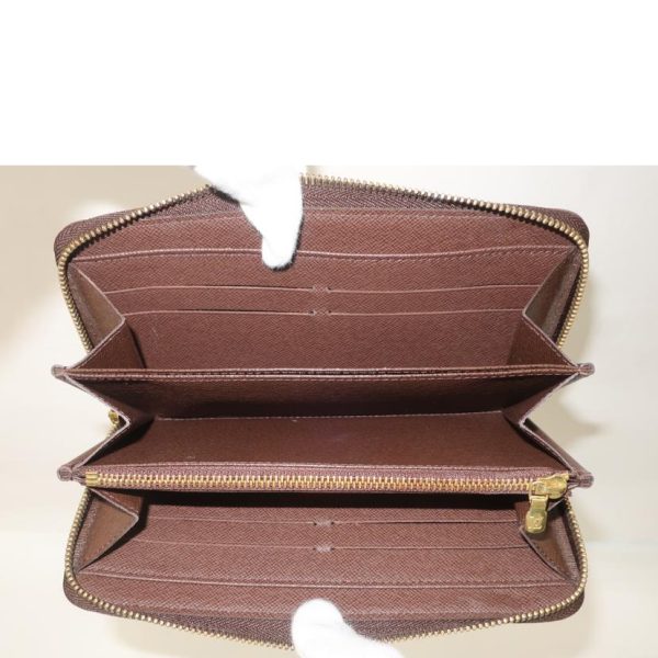 11780 6 Louis Vuitton Zippy Wallet Damier Brown