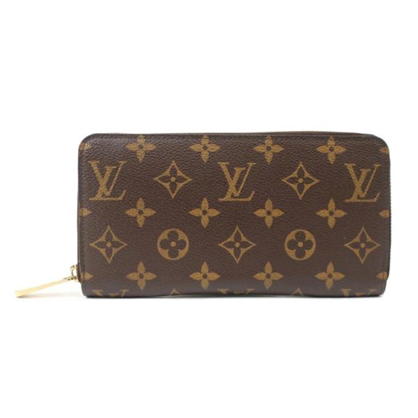 11797 1 Louis Vuitton Porte Monet Zip Monogram Wallet Brown