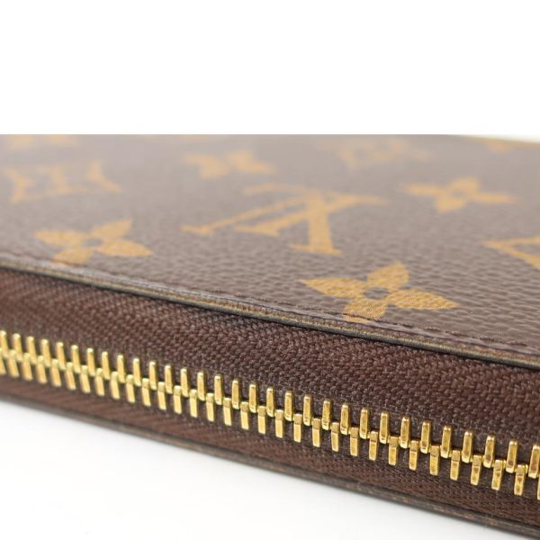 11797 6 Louis Vuitton Porte Monet Zip Monogram Wallet Brown