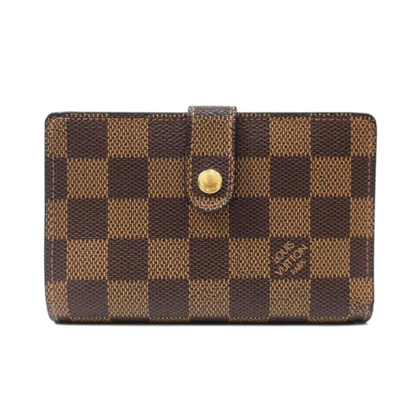 11803 1 Louis Vuitton Portomone Bier Viennois Damier Bi Fold Wallet Brown