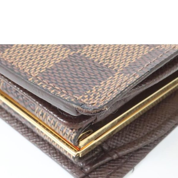 11803 8 Louis Vuitton Portomone Bier Viennois Damier Bi Fold Wallet Brown