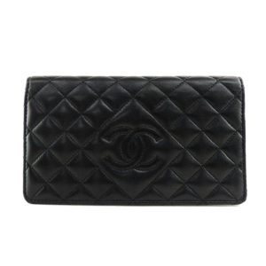 11896 1 Chanel Portobello 2way Bag Handbag Calf Black