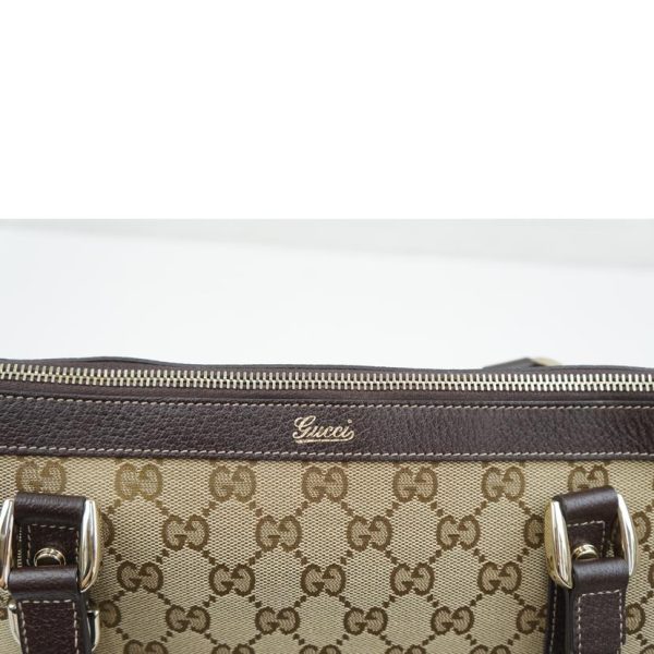 11981 6 Gucci Gg Canvas Tote Bag Biege