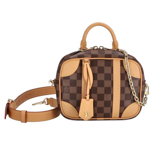 12007 1 Louis Vuitton Valisette Souple BB Damier Handbag Brown