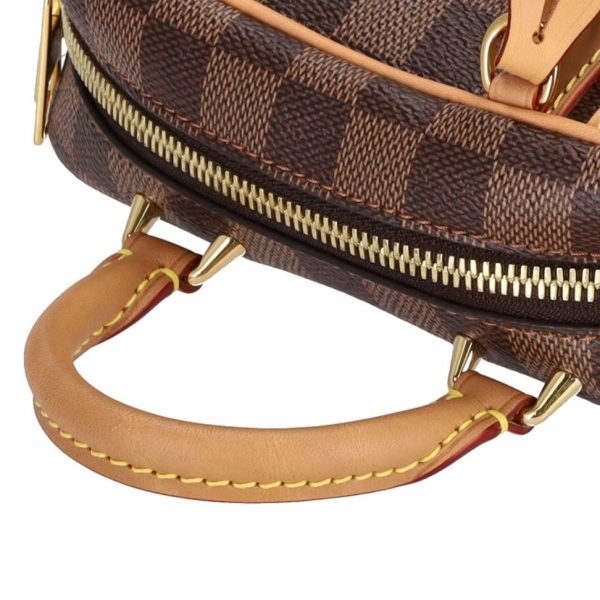 12007 6 Louis Vuitton Valisette Souple BB Damier Handbag Brown