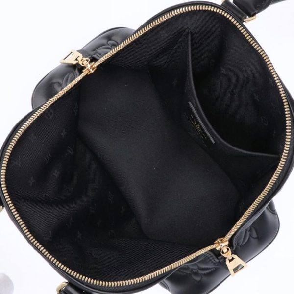 12027 3 Louis Vuitton Almasoft BB Bubble Gram Bag Noir