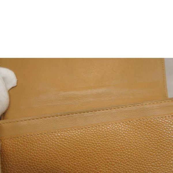 12064 9 Chanel Caviar Skin Wallet Beige