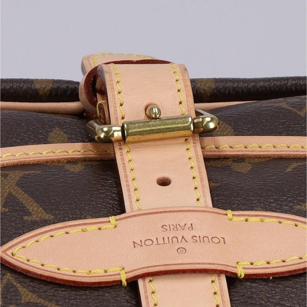 12090 8 Louis Vuitton Saumur 30 Monogram Bag Brown