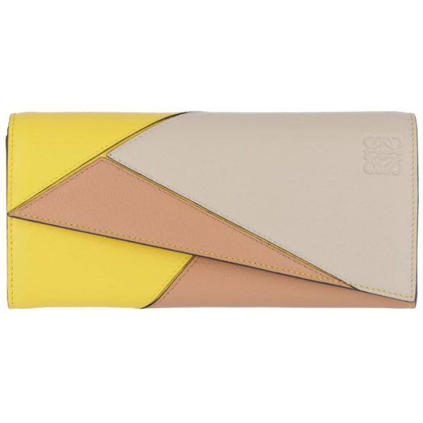 12130t8000248232 1 LOEWE Puzzle Bifold Long Wallet Yellow Pink