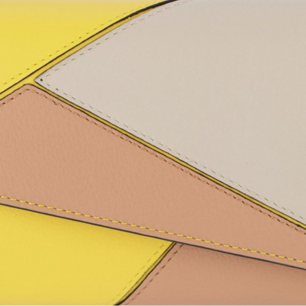 12130t8000248232 3 LOEWE Puzzle Bifold Long Wallet Yellow Pink