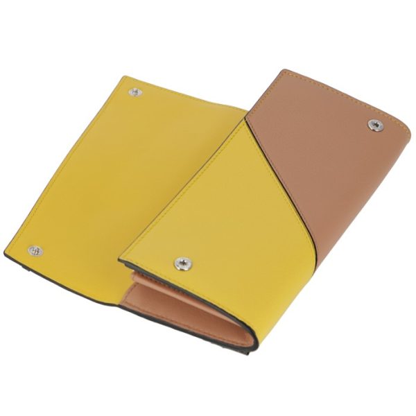 12130t8000248232 4 LOEWE Puzzle Bifold Long Wallet Yellow Pink