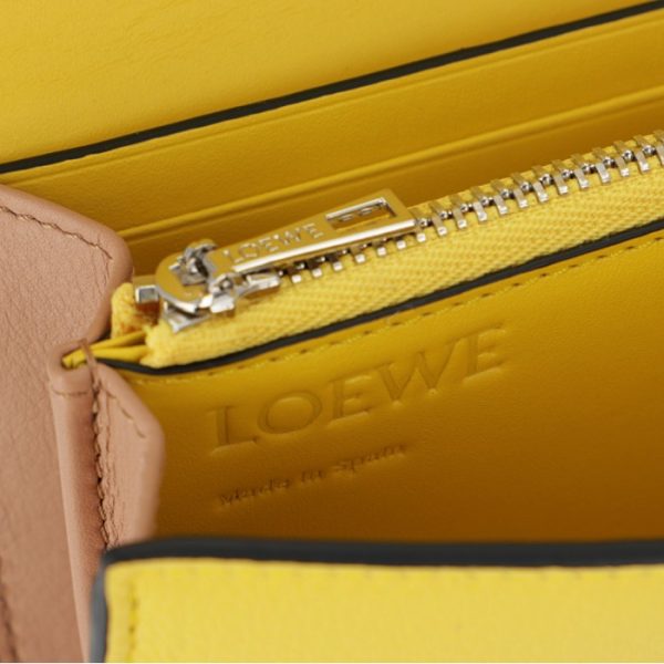 12130t8000248232 6 LOEWE Puzzle Bifold Long Wallet Yellow Pink