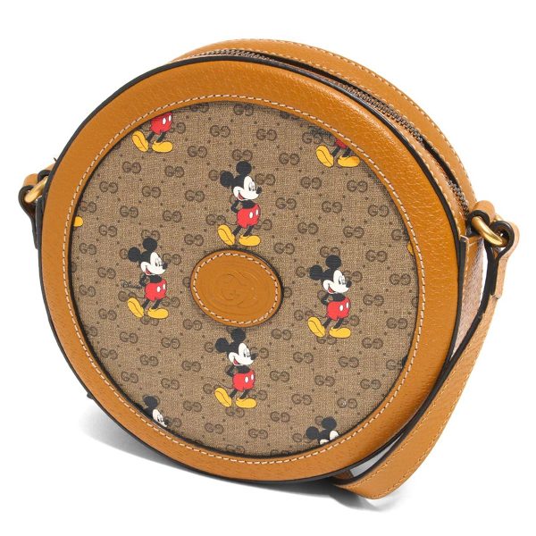 121545 770 Gucci GG Supreme Crossbody Bag Disney Collaboration Beige Camel