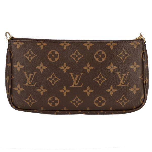 12185 3 Louis Vuitton Multi Pochette Accessory Bag Monogram Canvas Brown