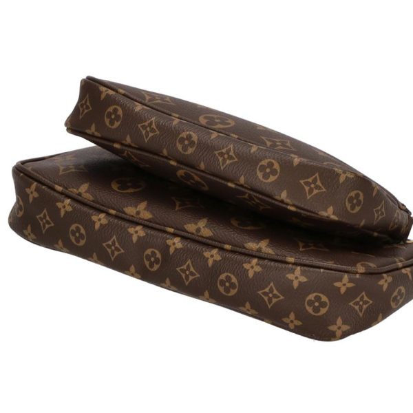 12185 4 Louis Vuitton Multi Pochette Accessory Bag Monogram Canvas Brown