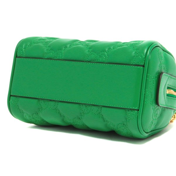 121919 927m4 Gucci GG Matelasse Mini Bag Quilted Green