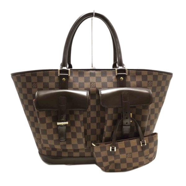 12199 1 Louis Vuitton Manosque GM Bag Damier Ebene Brown