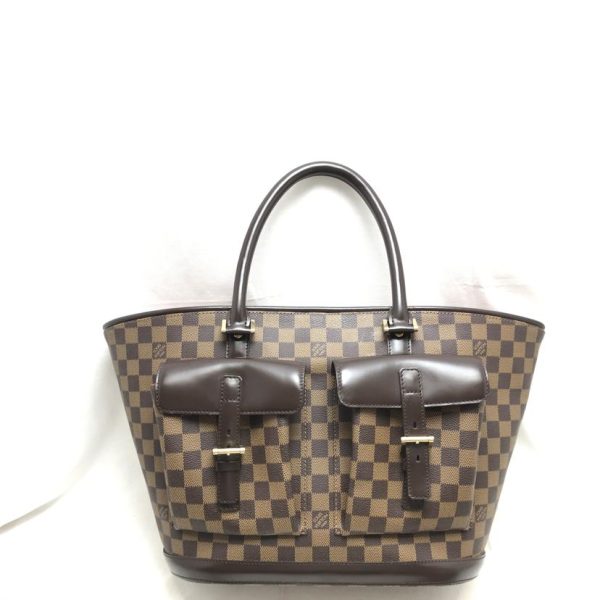 12199 2 Louis Vuitton Manosque GM Bag Damier Ebene Brown