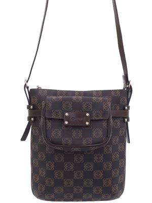 1220254190015 Gucci Padlock Top Handle Shoulder Handbag Beige Ebony Brown GG Supreme canvas leather Black