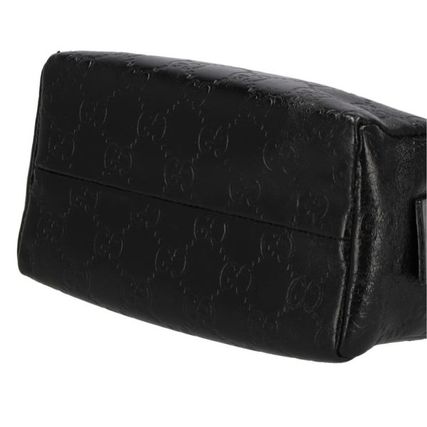 12206 2 Gucci GG Pattern Pouch Black